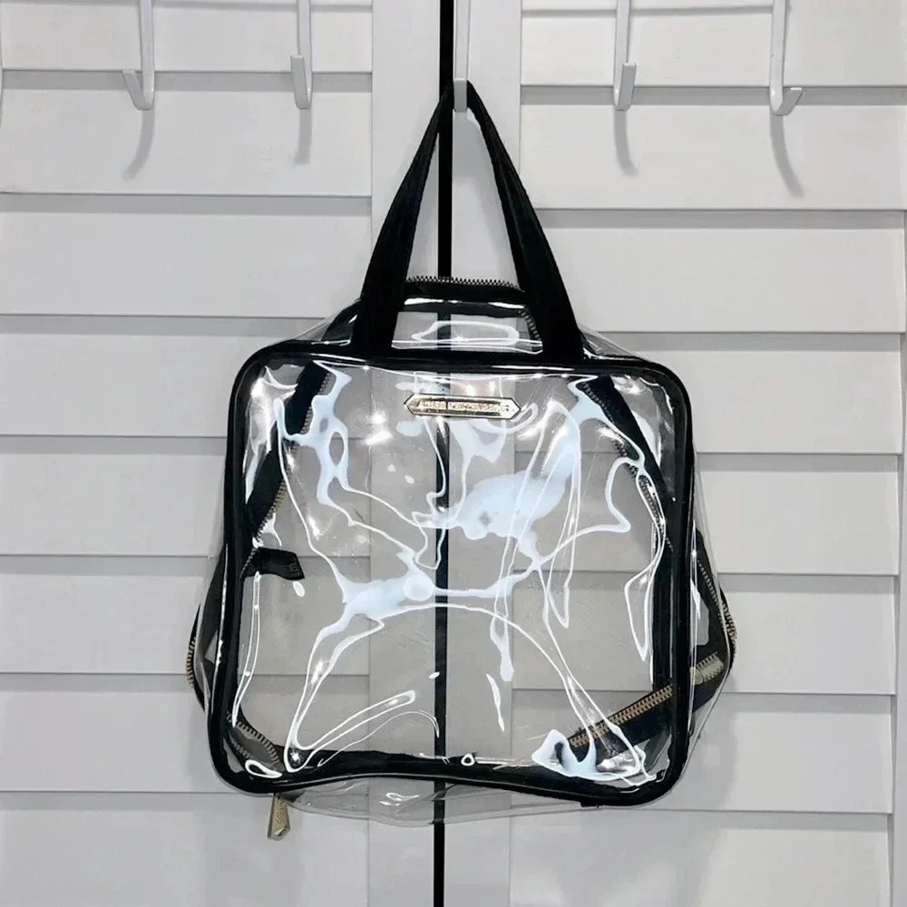 Imperfect Aimee Kestenberg clear toiletry‎ bag makeup bag travel bag vacation